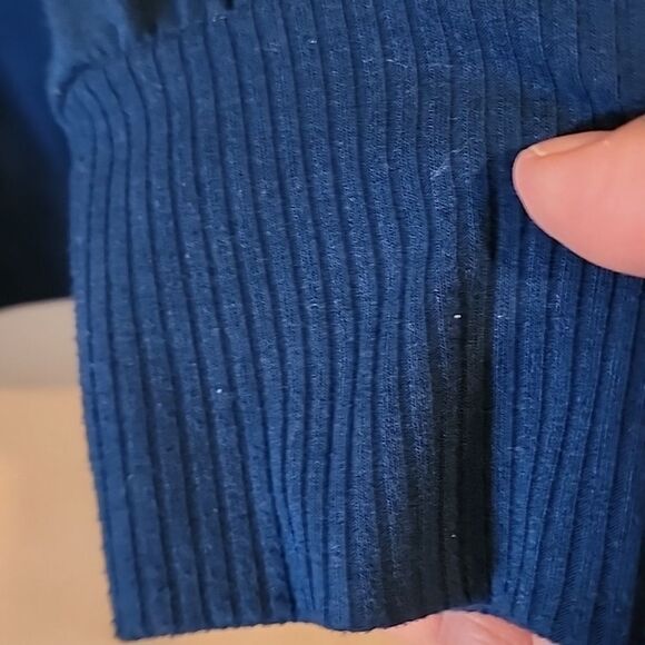 Beautiful Torrid Sweater Women's Blue V-Neck Top Size 3 - Picture 4 of 5